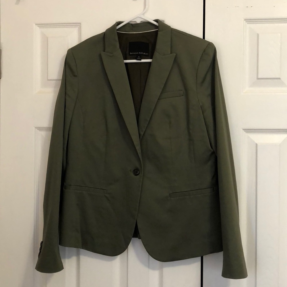 Banana Republic army green blazer